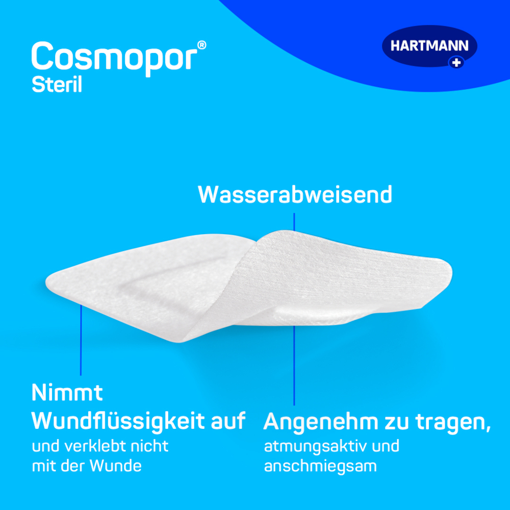 cosmopos steril Wundverband 10x8cm 5 St Pflaster