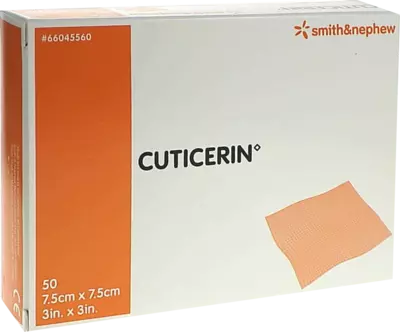 CUTICERIN 7,5x7,5 cm Gaze m.Salbenbeschichtung 50 St Kompressen