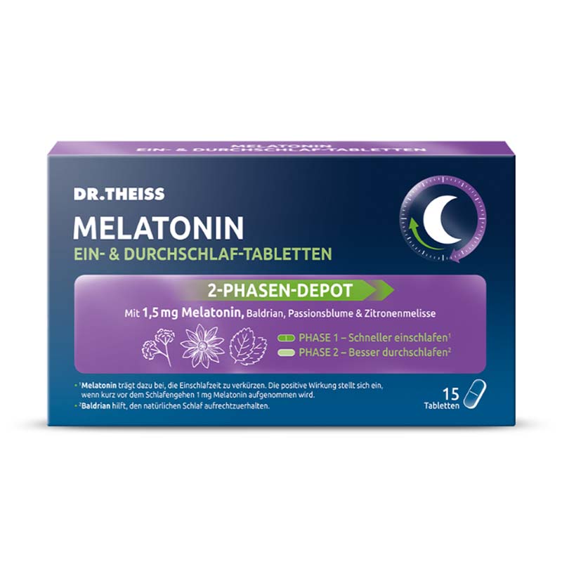 DR. THEISS MELATONIN EIN- & DURCHSCHLAFTABLETTEN 15 St Tabletten
