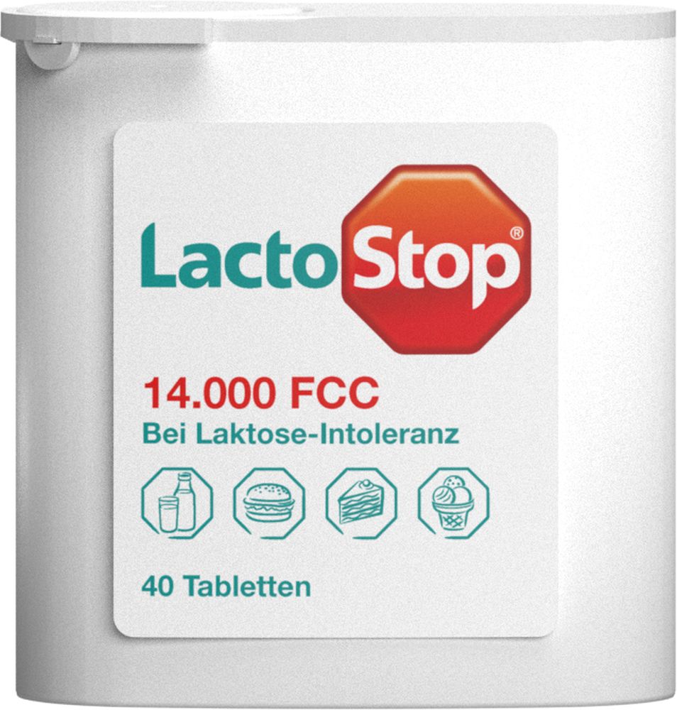 LactoStop 14000 FCC Tabletten Spender 40 St Tabletten