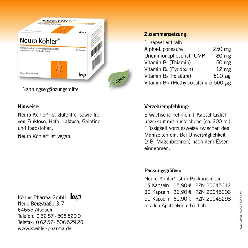 Neuro Koehler 30 Kapseln  30 St Kapseln