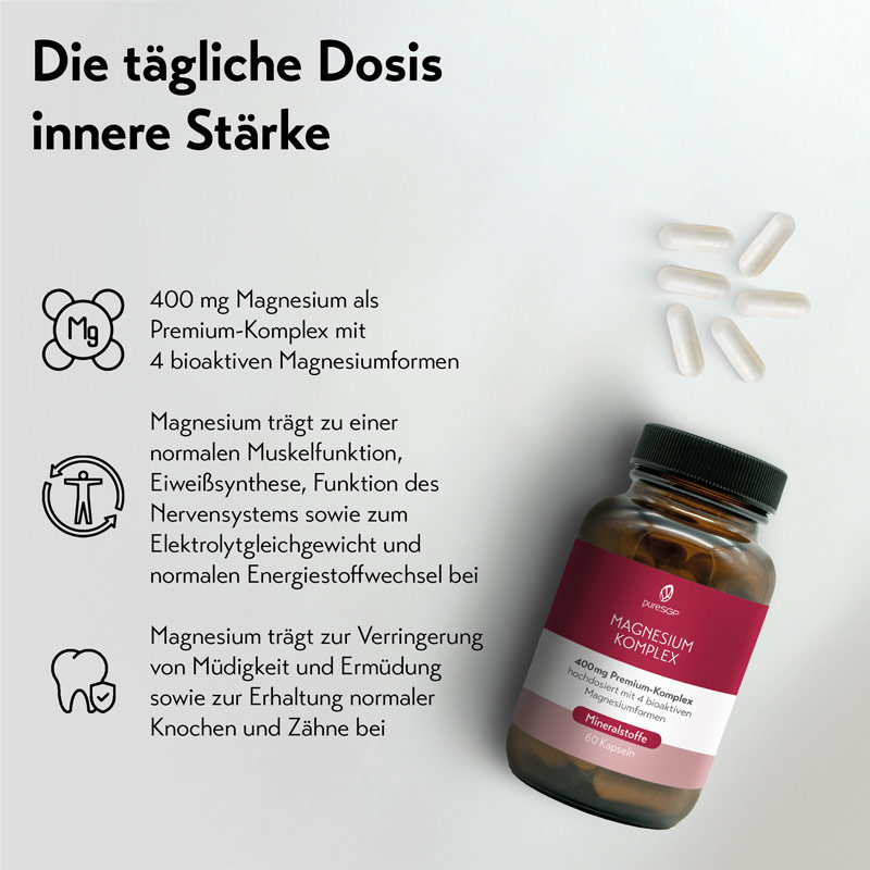 PureSGP MAGNESIUM KOMPLEX 400mg 60 St Kapseln