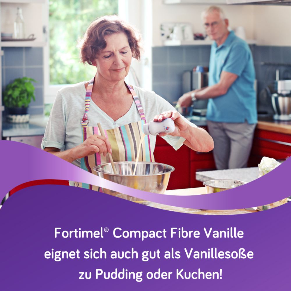 Fortimel Compact Fibre 2.4 Trinknahrung Vanille 4X125 ml Flüssigkeit