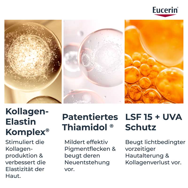 Eucerin HYALURON FILLER + ELASTICITY Anti Aging Tagespflege mit LSF 15 50 ml Creme