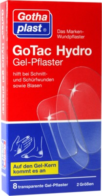 GOTAC HydroGel-Pflaster 2 Größen 8 St Pflaster