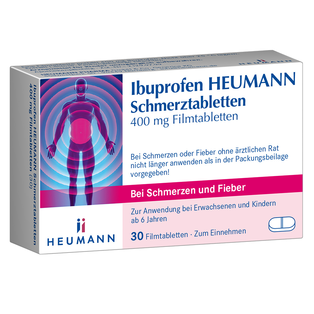 Ibuprofen HEUMANN Schmerztabletten 400mg 30 St Filmtabletten