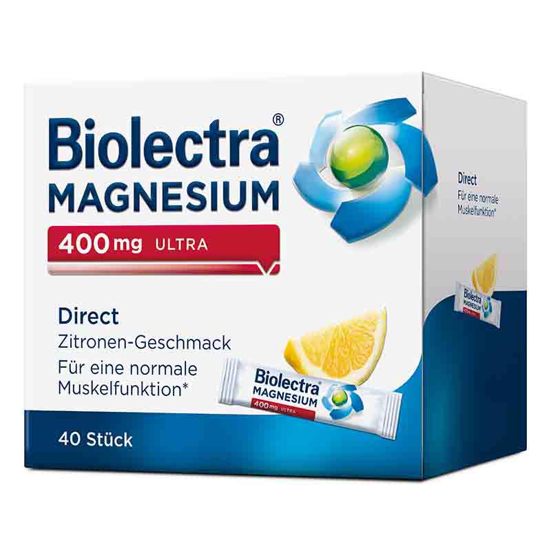 Biolectra MAGNESIUM 400mg ULTRA Direct Zitrone  40 St Pellets