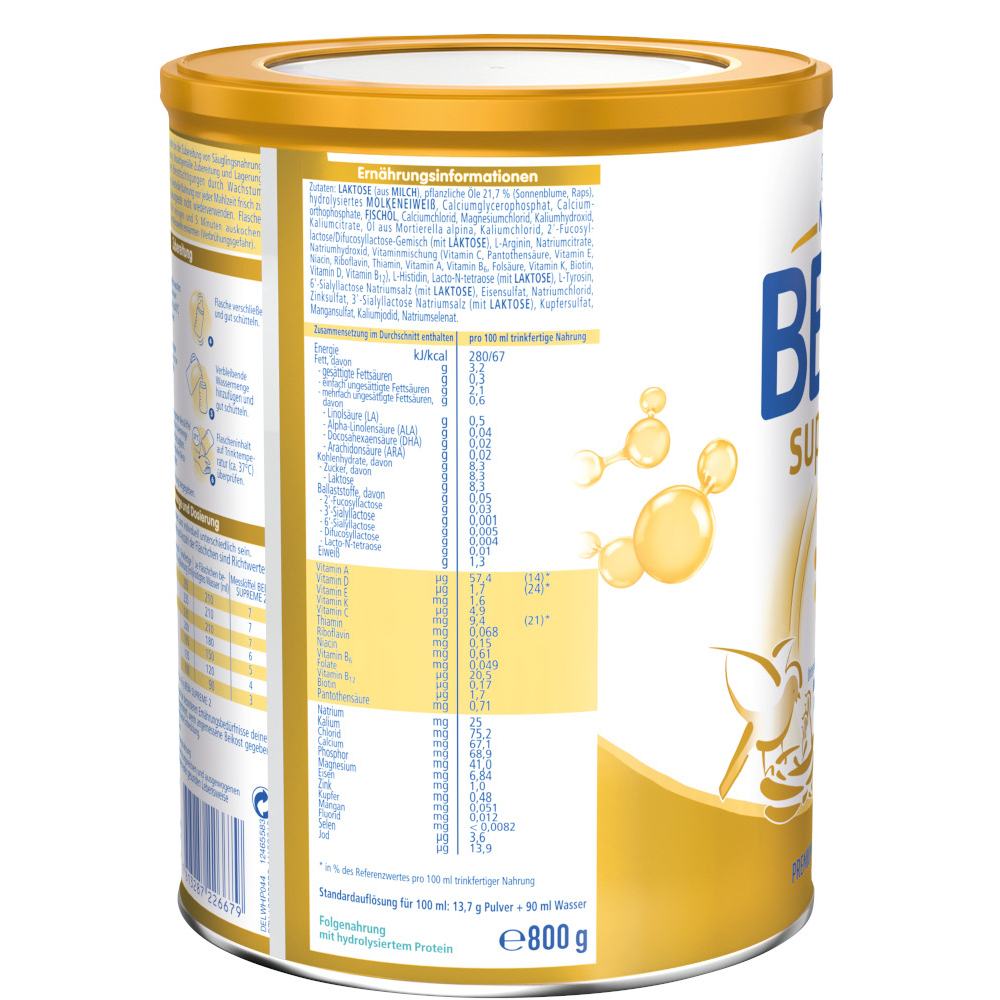 Nestle BEBA supreme 2 Folgenahrung 800 g Pulver