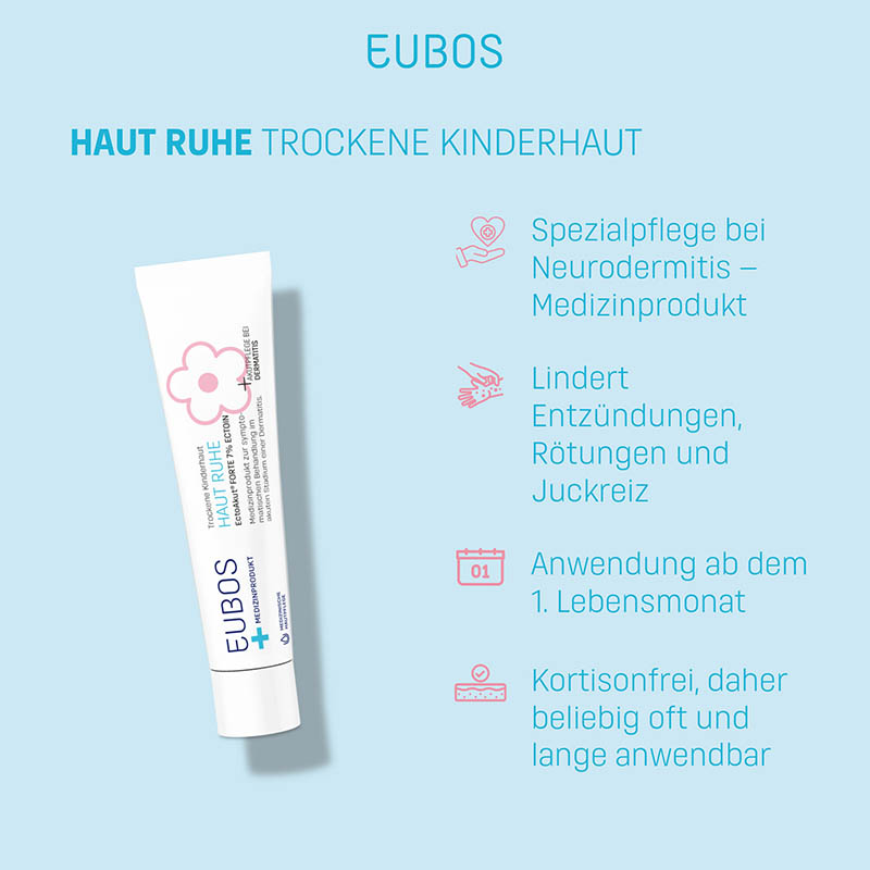 EUBOS TROCKENE KINDER-HAUT HAUT RUHE EctoAkut forte 7% Ectoin 30 ml Creme
