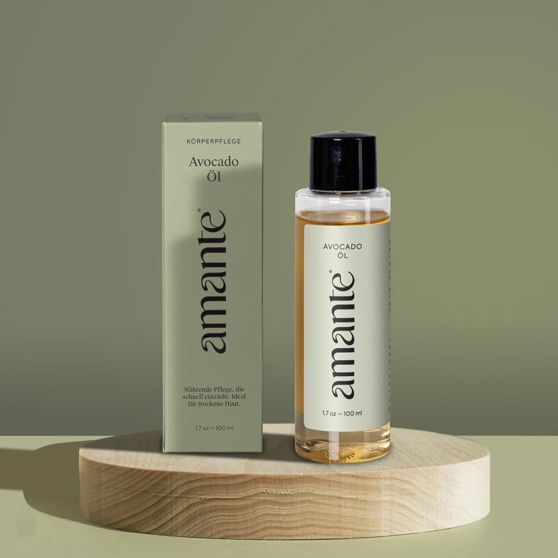 Avocado Öl 100% Rein Hautpflegeöl Amante  100 ml Öl