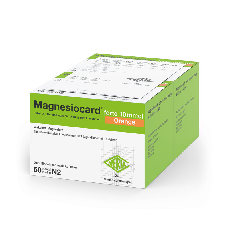 Magnesiocard forte  Orange 10mmol 100 St Pulver zur Herstellung einer Lösung zum Einnehmen