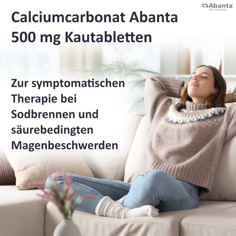 Calciumcarbonat Abanta 500 Mg Kautabletten  100 St Kautabletten