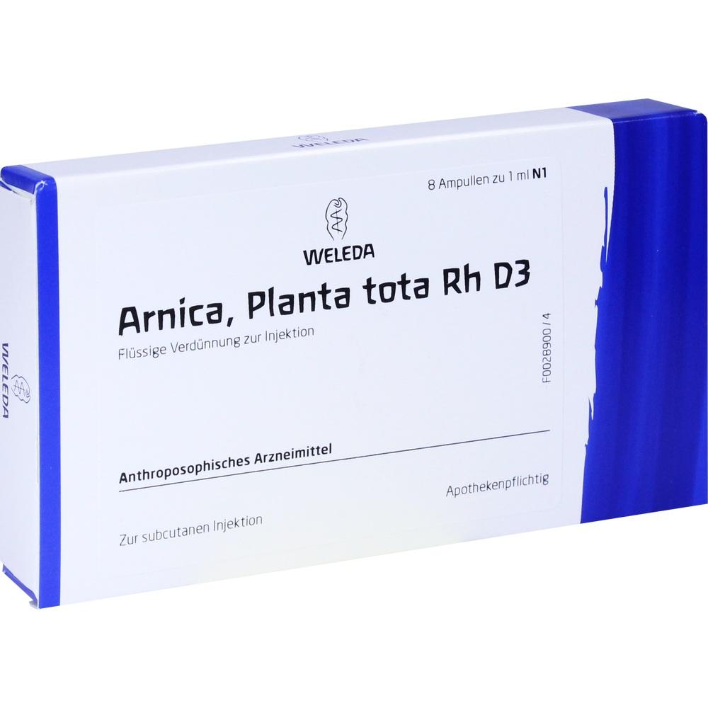 WELEDA ARNICA PLANTA tota Rh D 3 Ampullen 8X1 ml Ampullen