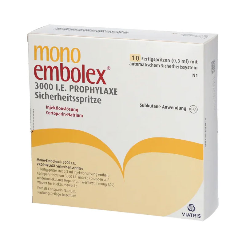 mono embolex 3000 I.E. PROPHYLAXE 10 St Injektionslösung