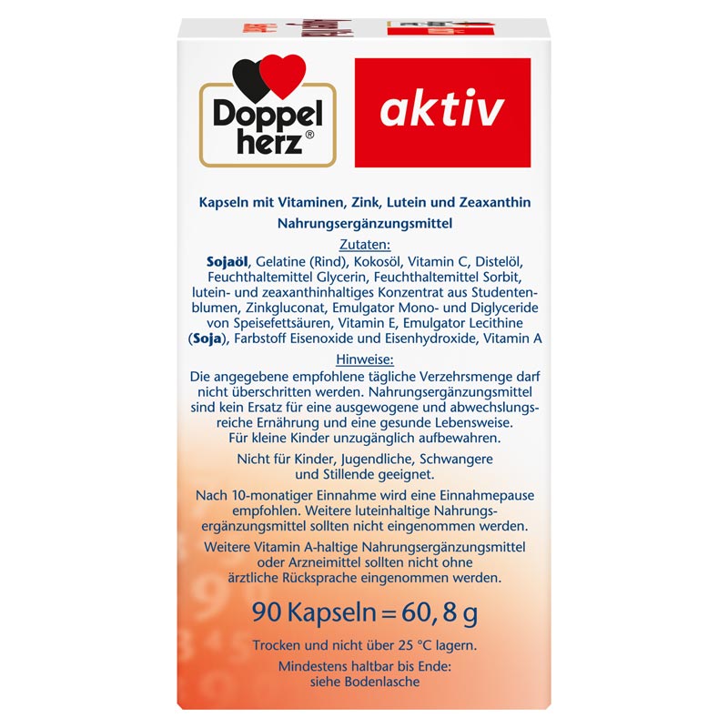 Doppelherz aktiv Augen Vital Sehkraft 90 St Kapseln