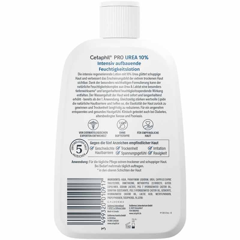 Cetaphil PRO UREA 10% Intensiv aufbauende Feuchtigkeitslotion 500 ml Lotion