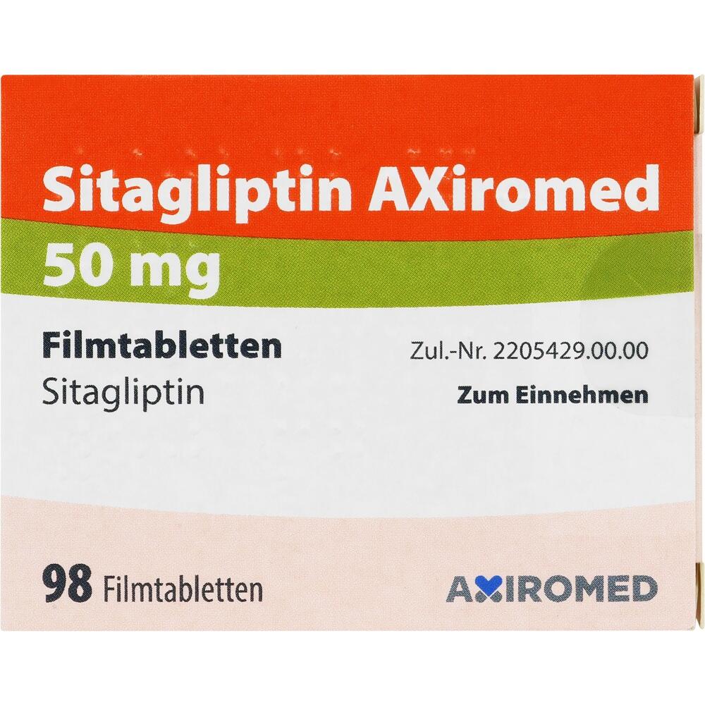 SItagliptin AXiromed 50 mg 98 St Filmtabletten