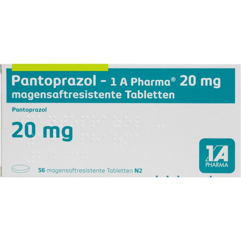 Pantoprazol-1 A Pharma 20mg 56 St Tabletten magensaftresistent
