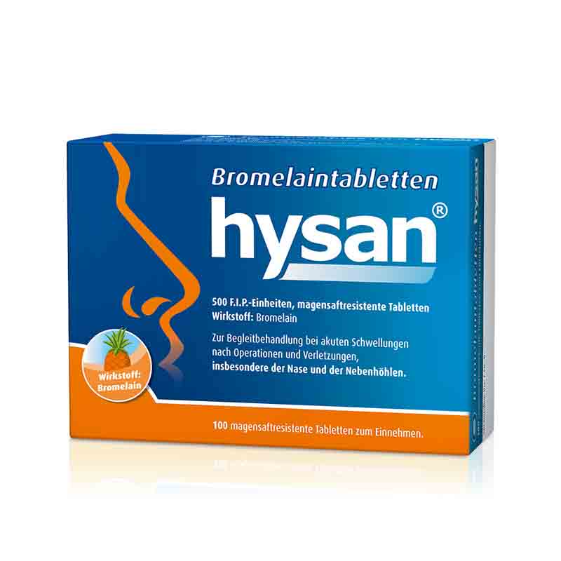 Bromelaintabletten hysan 100 St Tabletten magensaftresistent