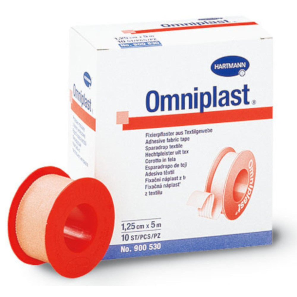 OMNIPLAST Fixierpflaster Textilgew.1,25 cmx5 m 1 St Pflaster