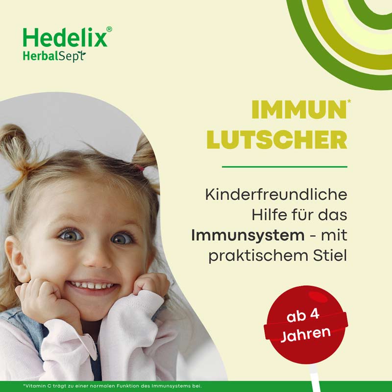 Hedelix HerbalSept Immun Lutscher Kids 6 St Bonbons