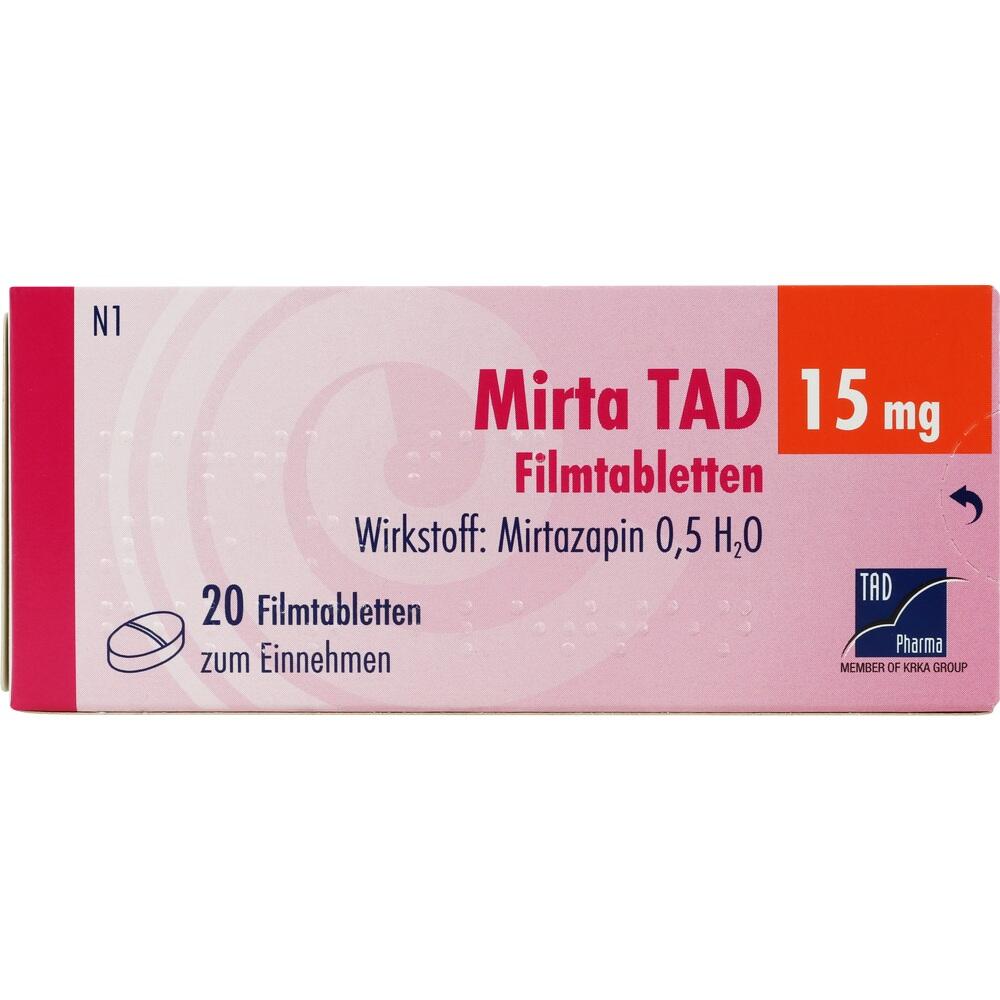 Mirta TAD 15mg 20 St Filmtabletten