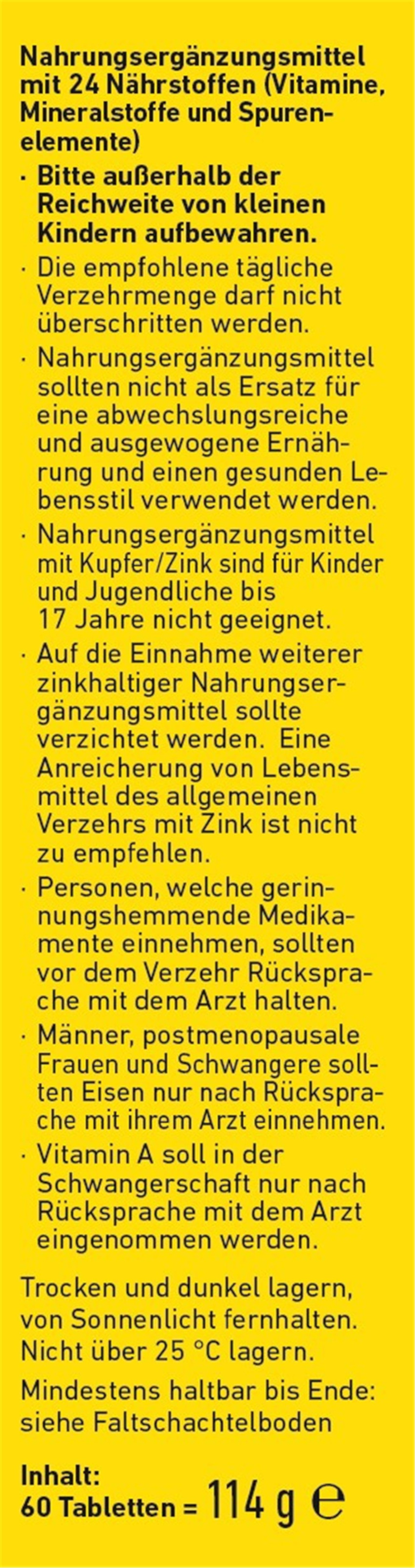 WEPA A-Z KOMPLEX  60 St Tabletten