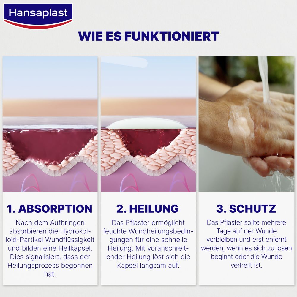 Hansaplast ZWEITE HAUT SCHUTZ GROSS 3 St Pflaster