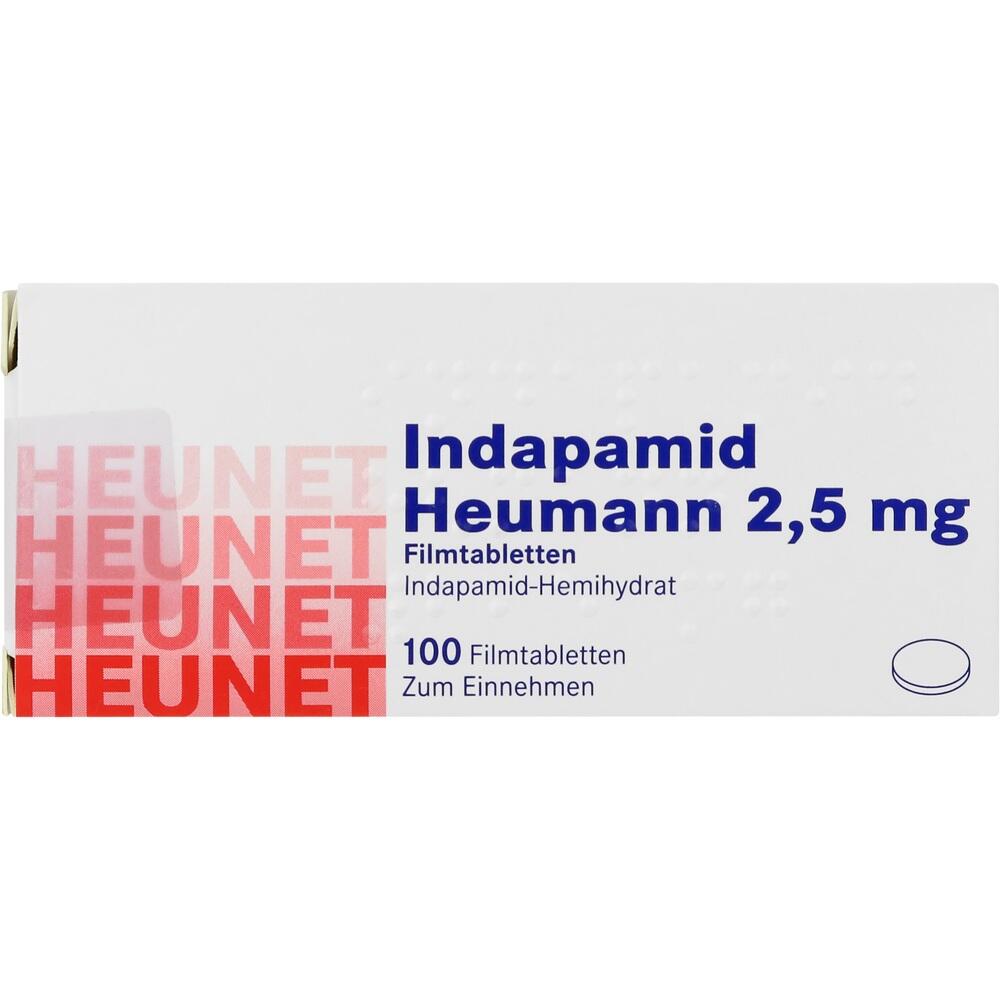 Indapamid Heumann 2,5 mg 100 St Filmtabletten