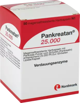 Pankreatan 25000 50 St Magensaftresistente Hartkapseln