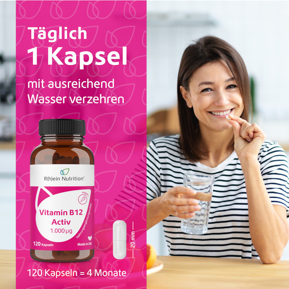 R(h)ein Nutrition Vitamin B12 Activ 1000µg 120 St Kapseln