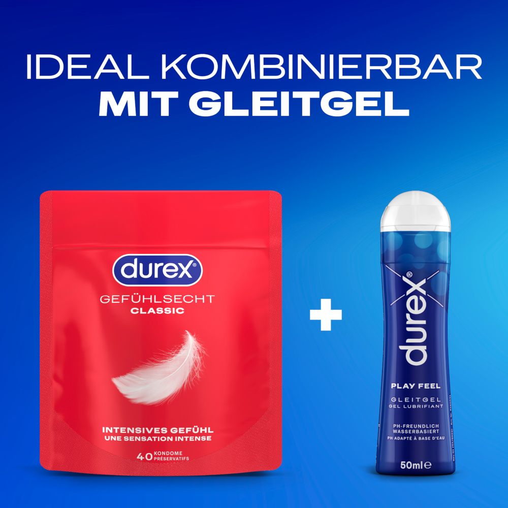 durex Gefühlsecht CLASSIC VORTEILSPACK 40 St Kondome