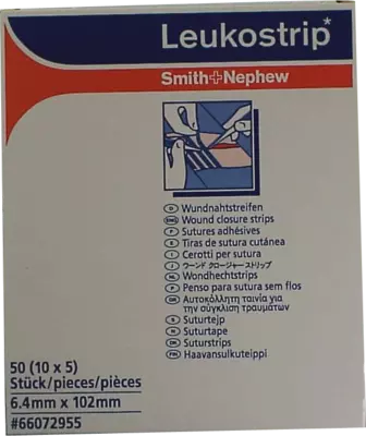 LEUKOSTRIP Wundnahtstreifen 6,4x102 mm 10X5 St Pflaster