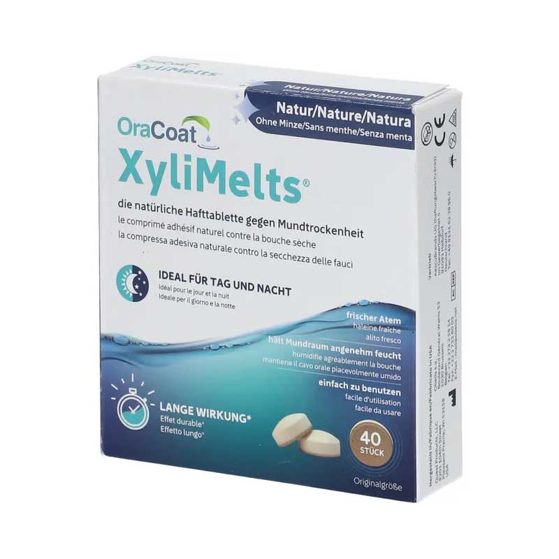 ORACOAT XyliMelts Hafttabletten ohne Minze 40 St Tabletten
