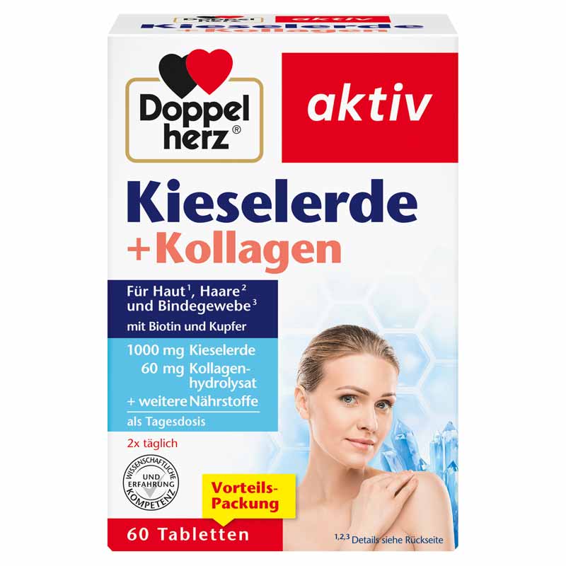 Doppelherz aktiv Kieselerde + Kollagen 60 St Tabletten