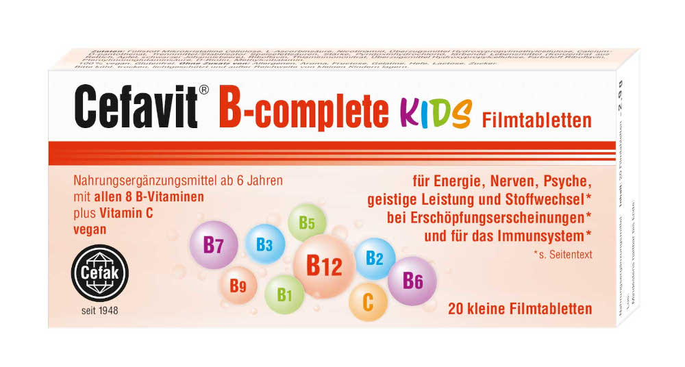 Cefavit B-complete KIDS 20 St Filmtabletten