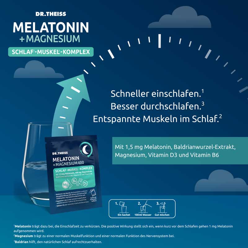 DR. THEISS MELATONIN + MAGNESIUM 400 30X5 g Pulver