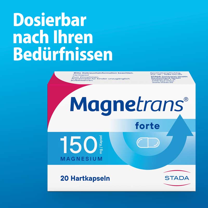 Magnetrans forte 150 mg Hartkapseln 20 St Hartkapseln