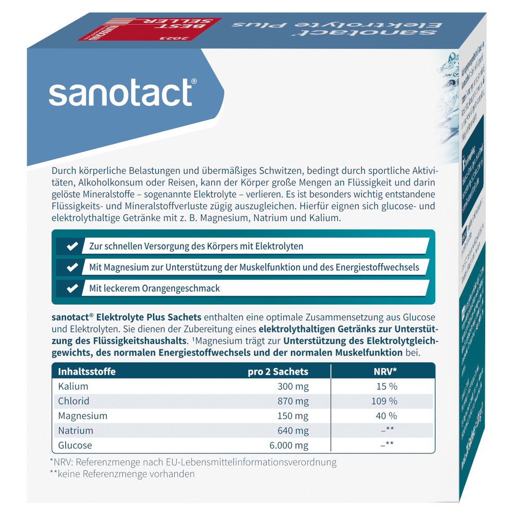 sanotact Elektrolyte Plus 20 St Pulver