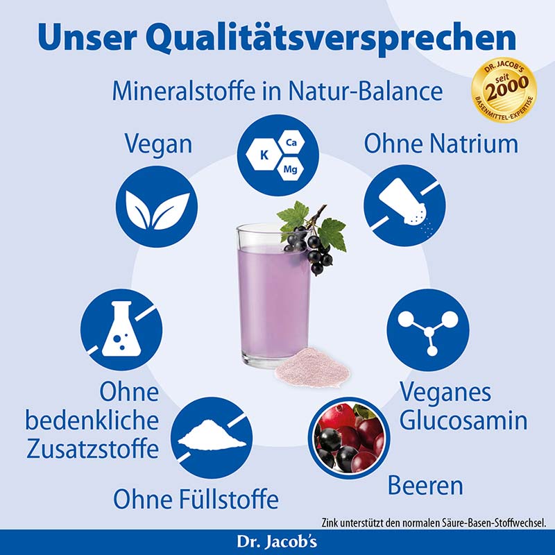 Dr. Jacob's pHysioBase Basen-Citrat-Basenpulver + Glucosamin