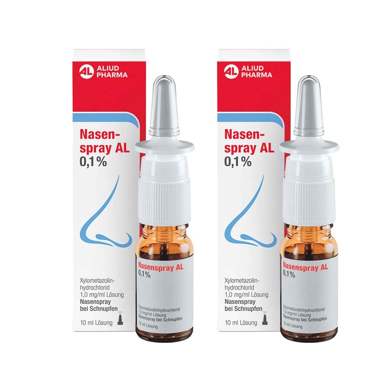 Nasenspray AL Erwachsene 0,1% Doppelpack 2X10 ml Lösung