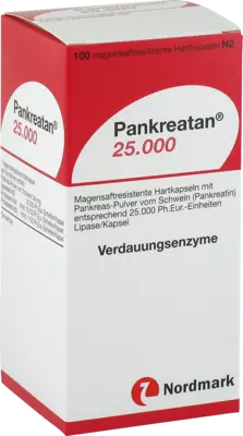 Pankreatan 25000 100 St Magensaftresistente Hartkapseln