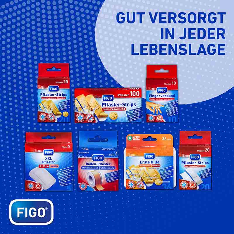 FIGO Rollen-Pflaster 1,25 cm x 5 m 1 St Pflaster