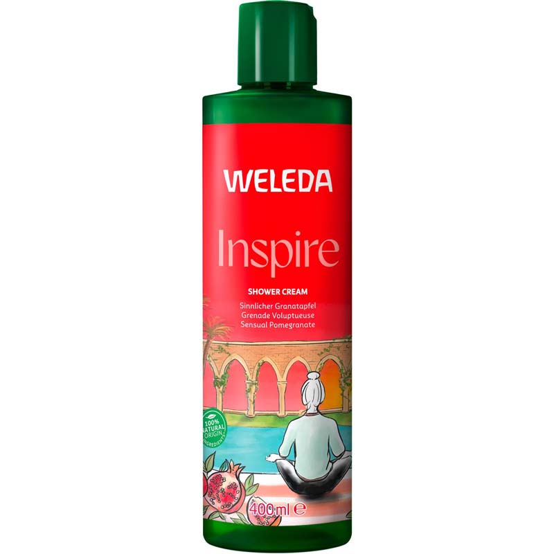 WELEDA Inspire SHOWER CREAM Granatapfel 400 ml Duschgel