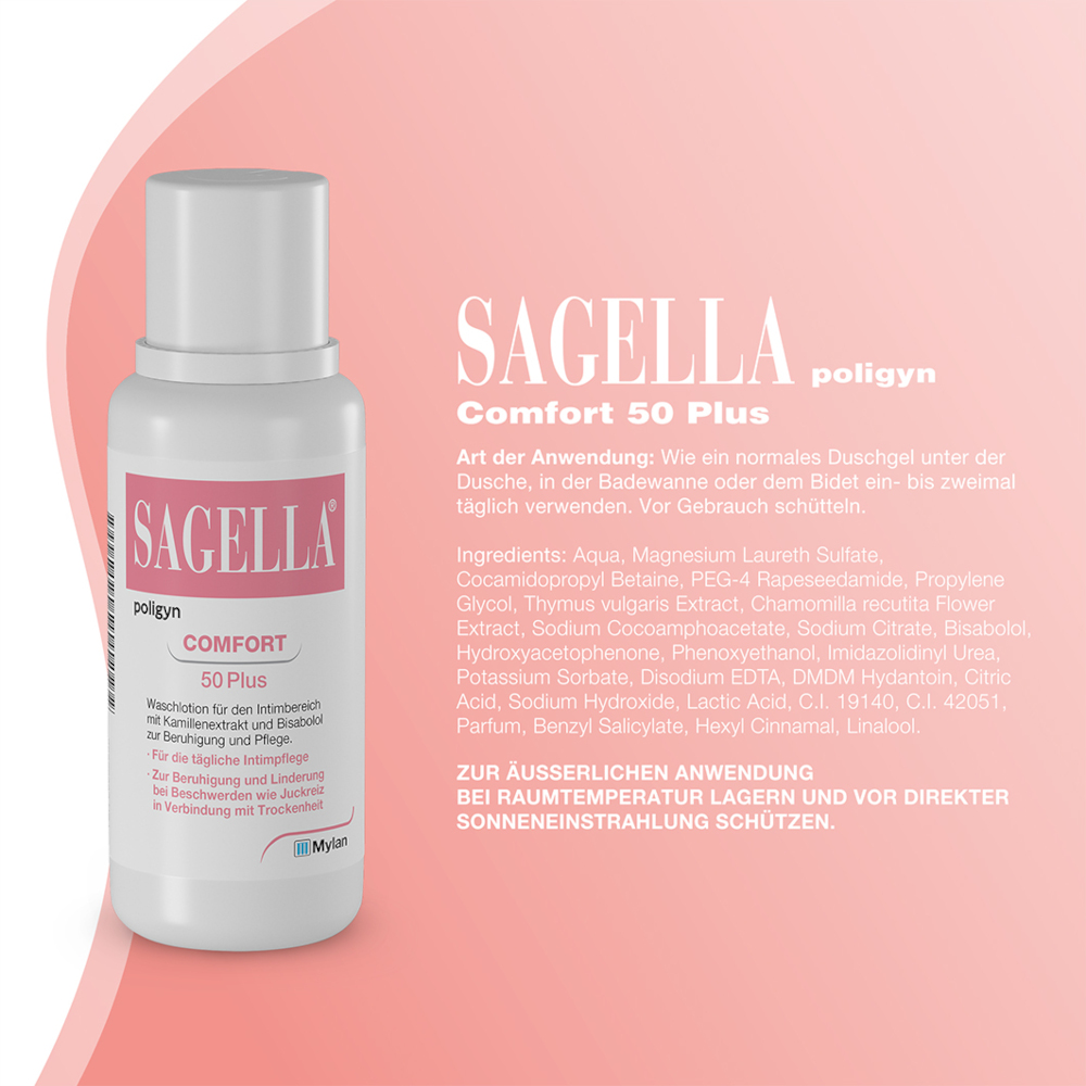 SAGELLA poligyn COMFORT 50 Plus 250 ml Lotion