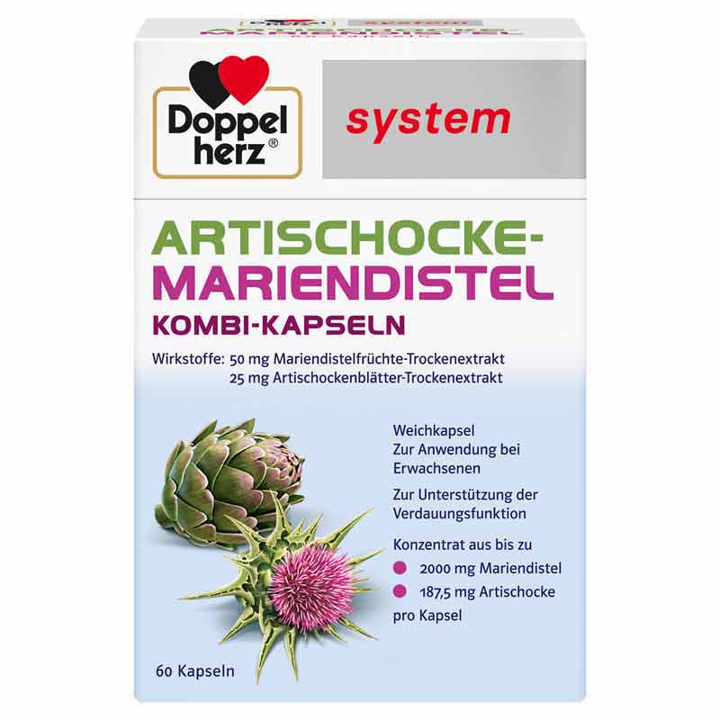 Doppelherz system ARTISCHOCKE-MARIENDISTEL  60 St Weichkapseln