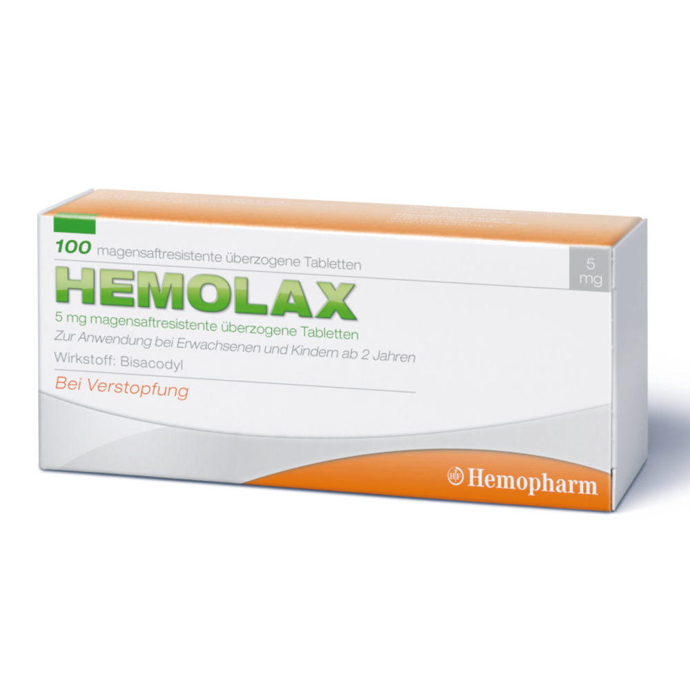HEMOLAX 5 mg 100 St Tabletten magensaftresistent
