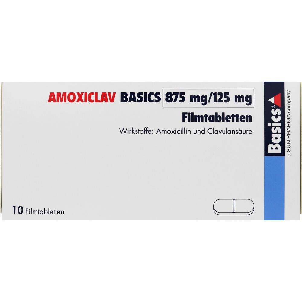 AMOXICLAV BASICS 875mg/125mg 10 St Filmtabletten