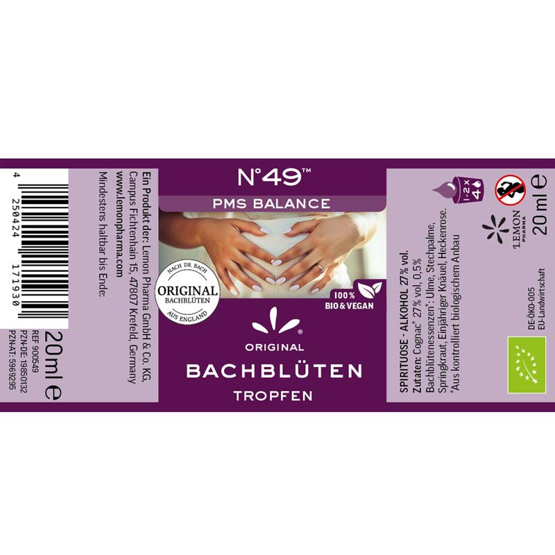 № 49 PMS BALANCE BACHBLÜTEN TROPFEN 20 ml Tropfen zum Einnehmen