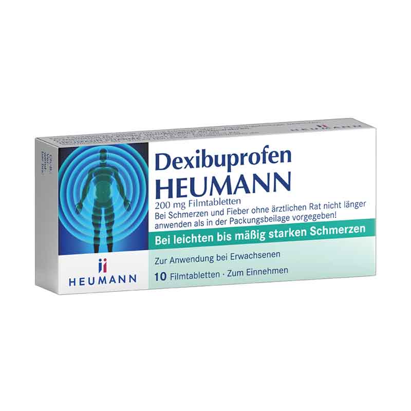 Dexibuprofen HEUMANN 200 mg 10 St Filmtabletten